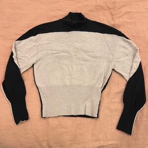 Proenza Schouler Black and Tan Knit Sweater